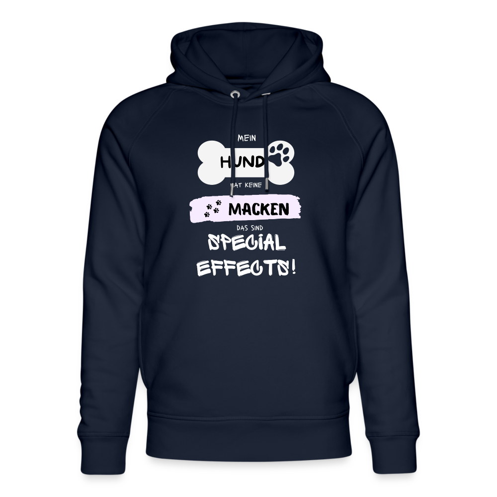 Unisex Bio-Hoodie von Stanley & Stella - Hund macken - Navy