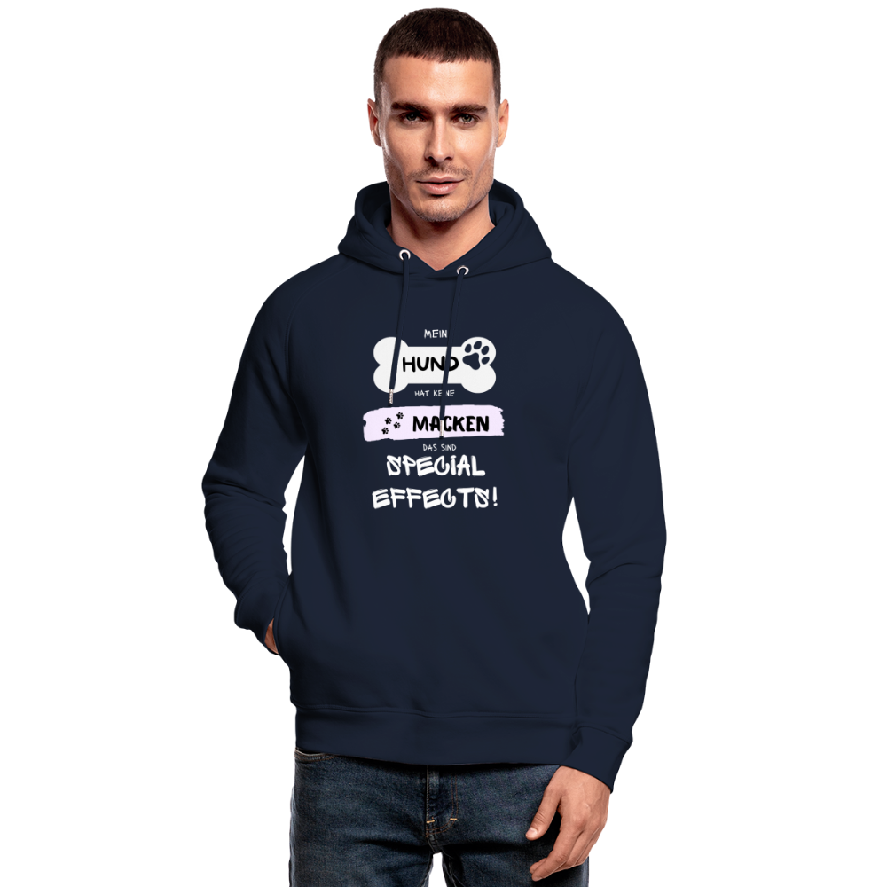Unisex Bio-Hoodie von Stanley & Stella - Hund macken - Navy