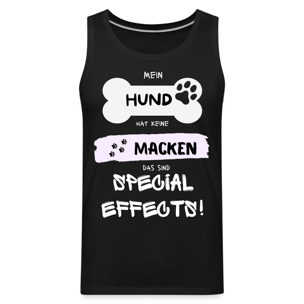 Männer Premium Tank Top - Hund macken - Schwarz