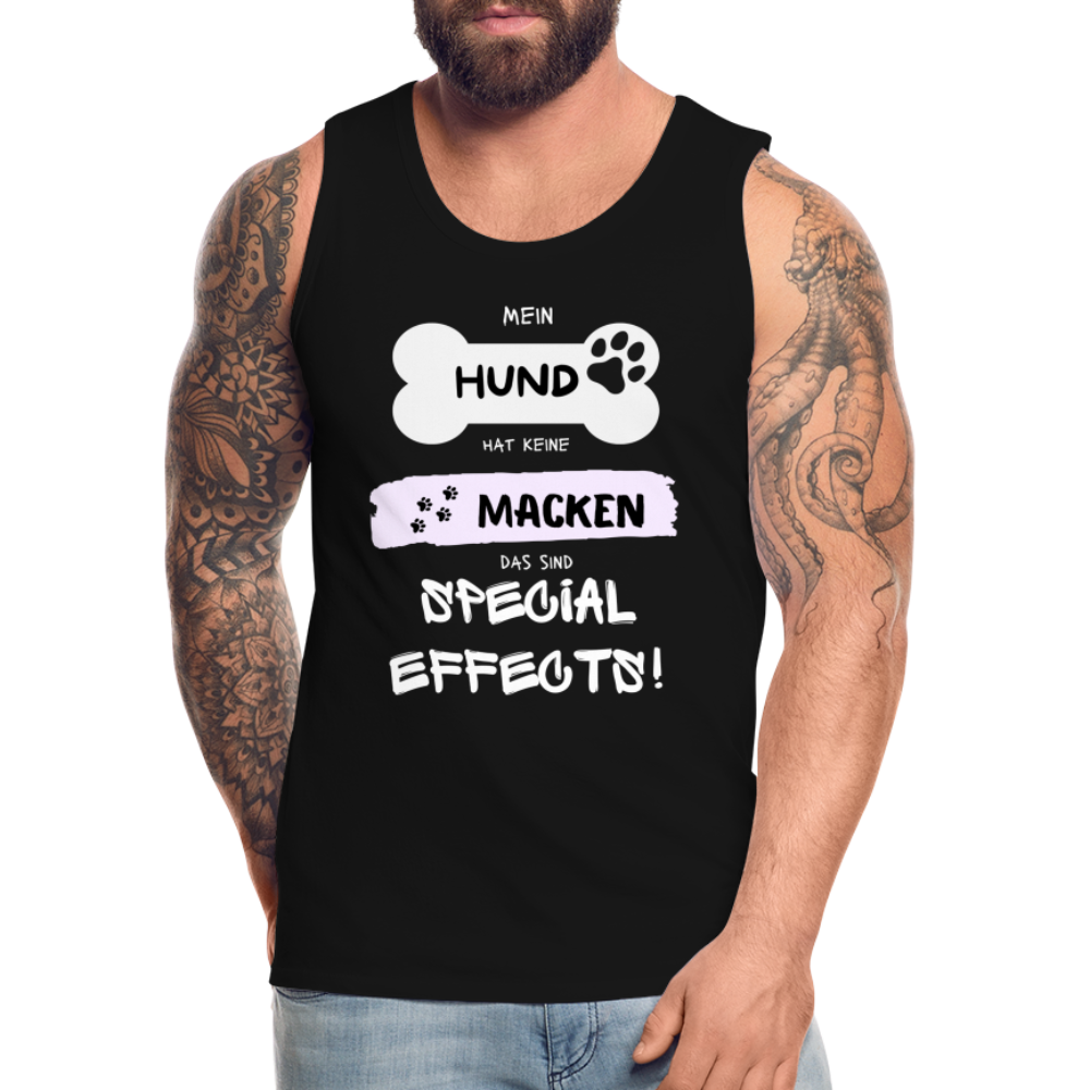 Männer Premium Tank Top - Hund macken - Schwarz