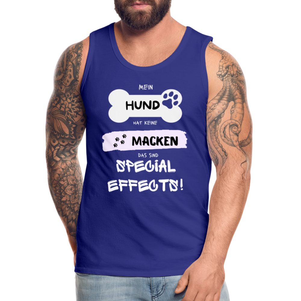 Männer Premium Tank Top - Hund macken - Königsblau