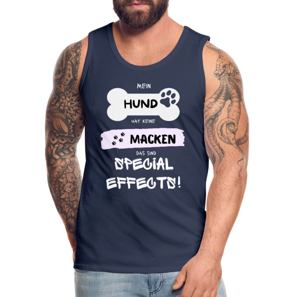 Männer Premium Tank Top - Hund macken - Navy