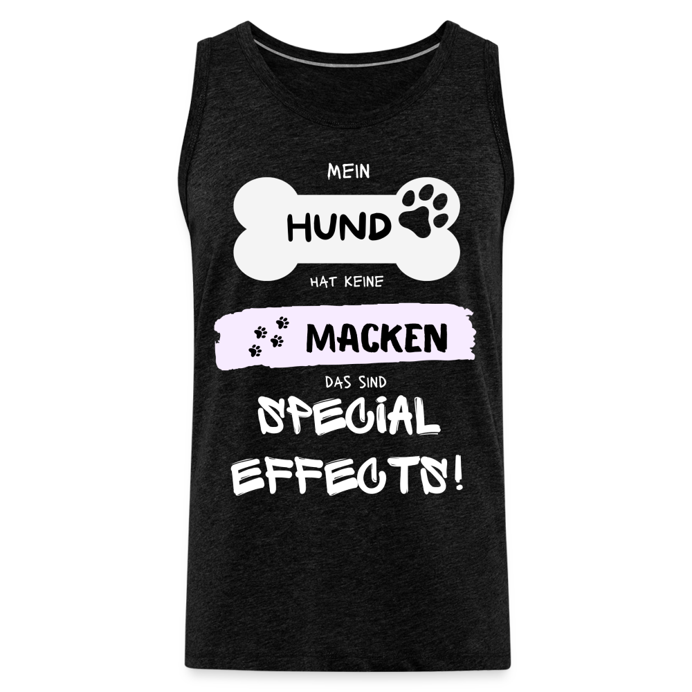Männer Premium Tank Top - Hund macken - Anthrazit