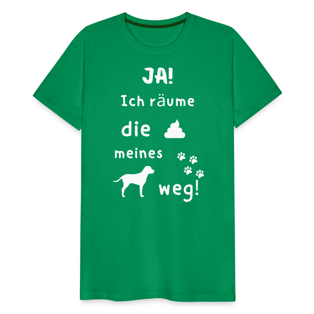Männer Premium T-Shirt - Hund Spruch - Kelly Green