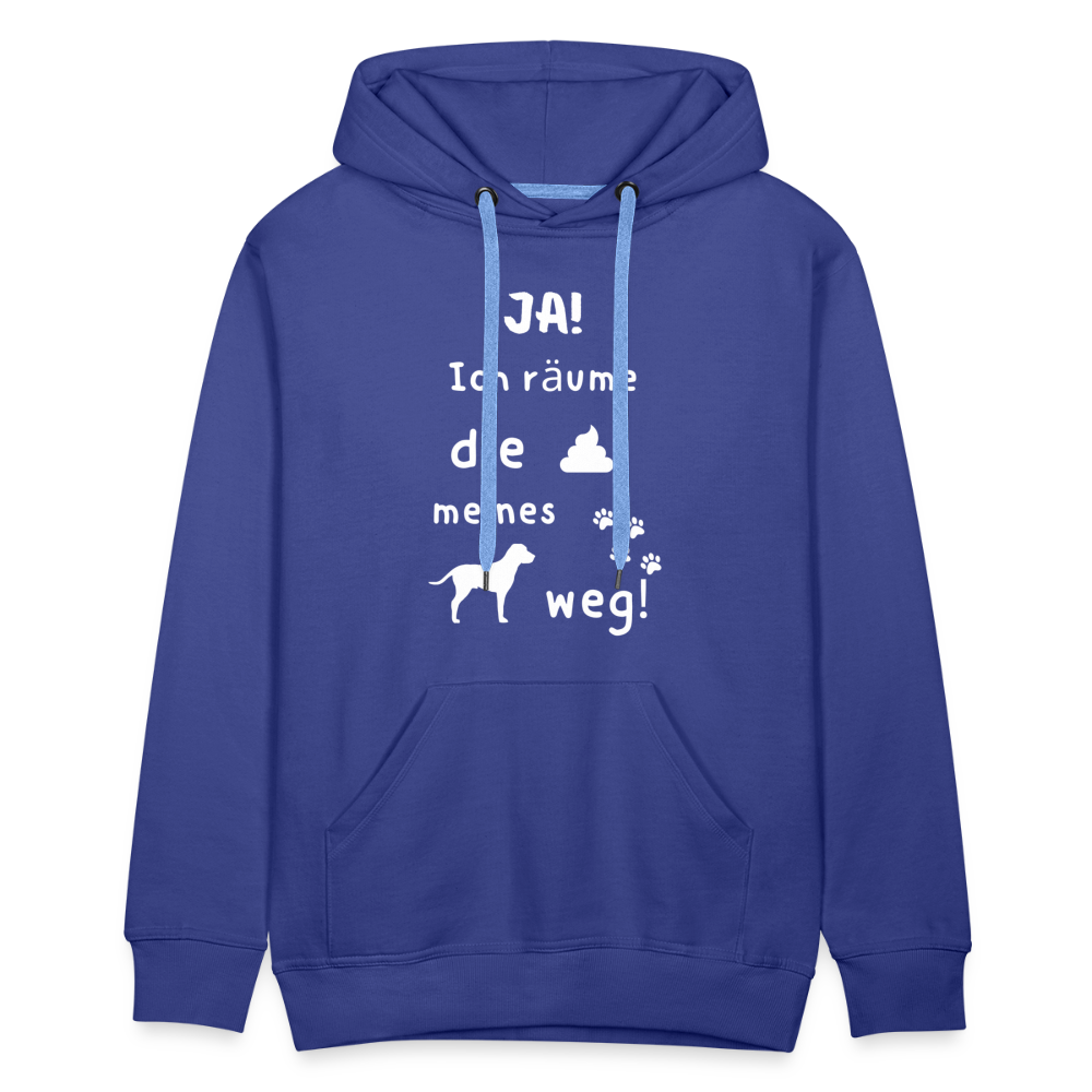 Men’s Premium Hoodie - Hund Spruch - Königsblau