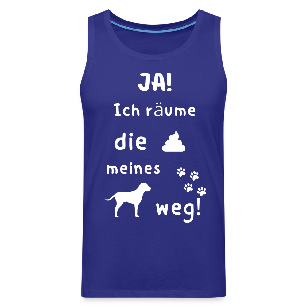 Männer Premium Tank Top - Hund Spruch - Königsblau