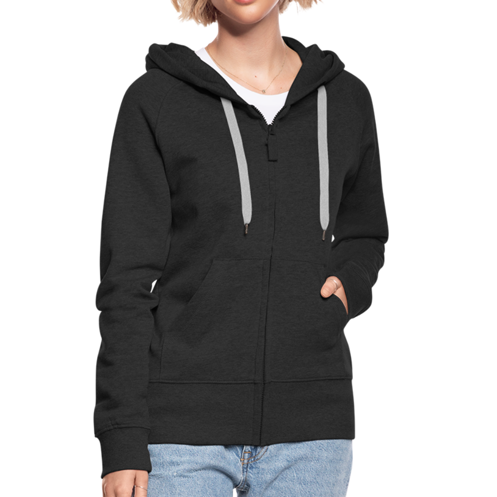 Frauen Premium Kapuzenjacke - LGBT Streifen - Schwarz
