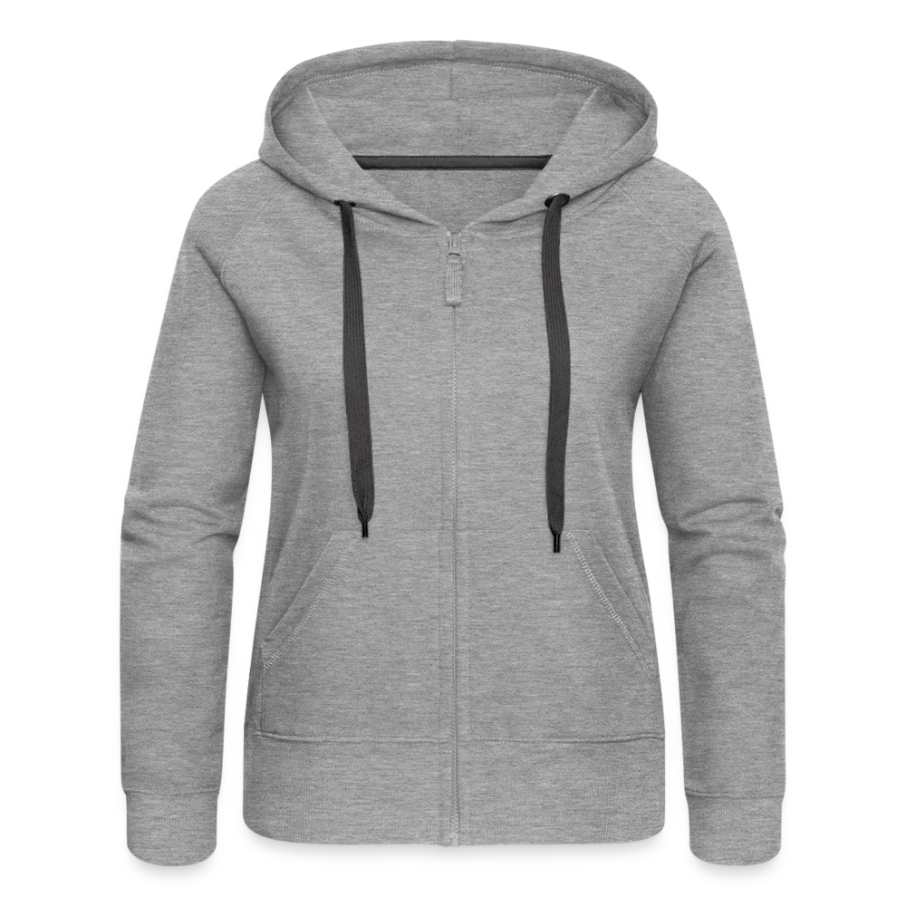 Frauen Premium Kapuzenjacke - LGBT Streifen - Grau meliert