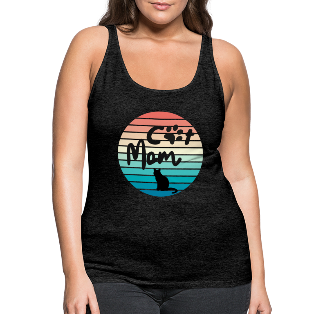 Frauen Premium Tank Top - Cat Mom - Anthrazit