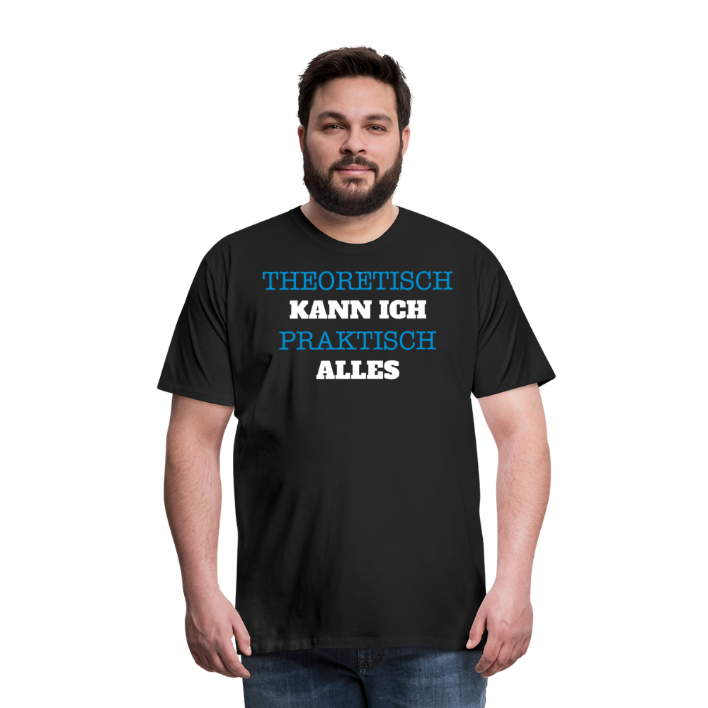 Männer Premium T-Shirt Kann ich - Schwarz
