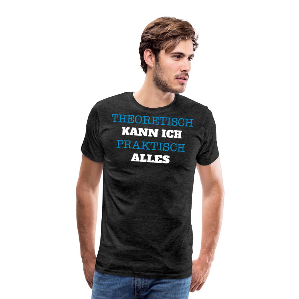 Männer Premium T-Shirt Kann ich - Anthrazit
