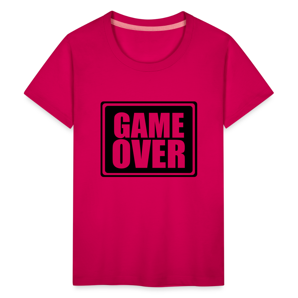 Teenager Premium T-Shirt - Game over - dunkles Pink