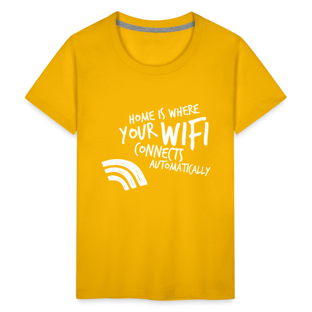 Teenager Premium T-Shirt - Wifi - Sonnengelb