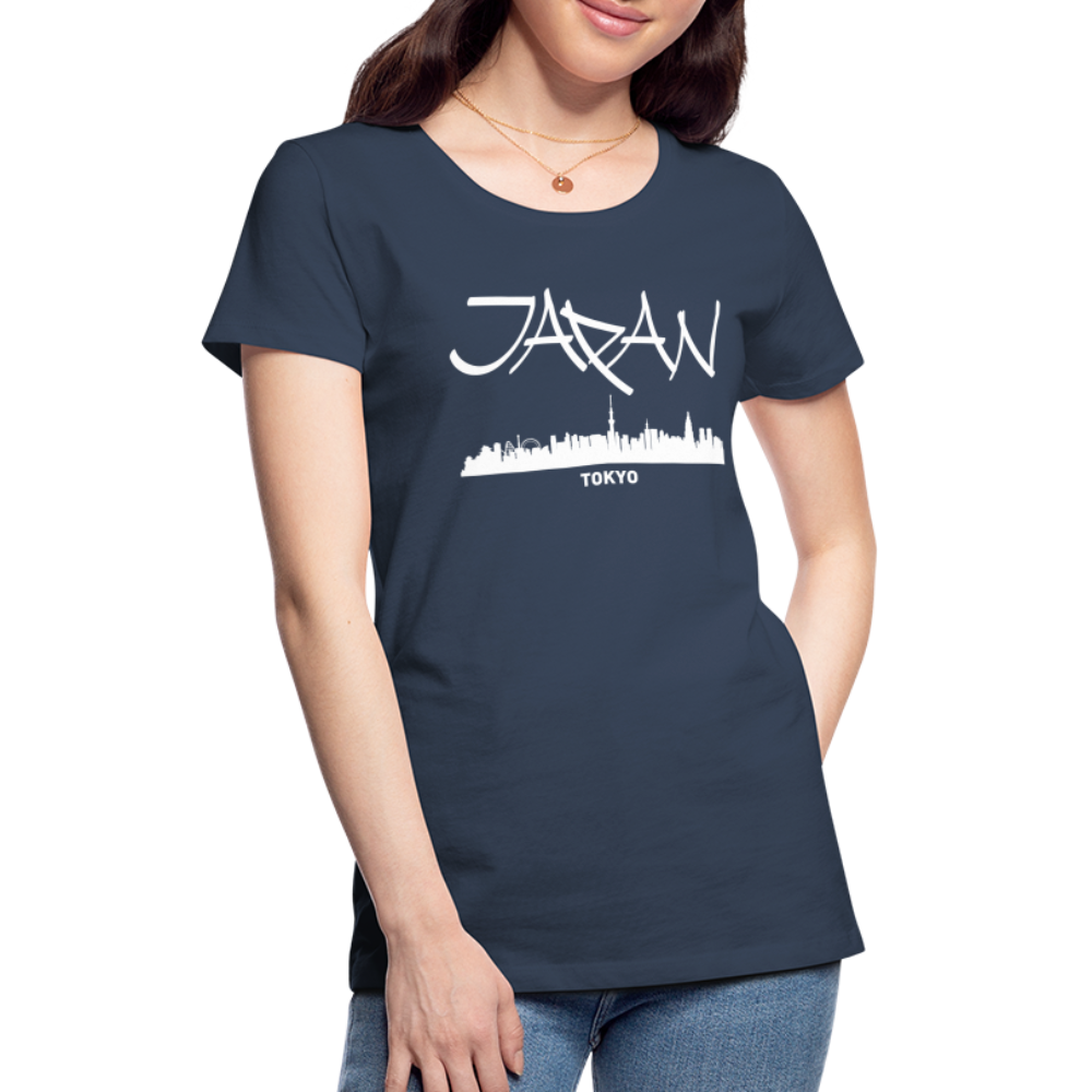 Frauen Premium T-Shirt - Japan Tokio - Navy