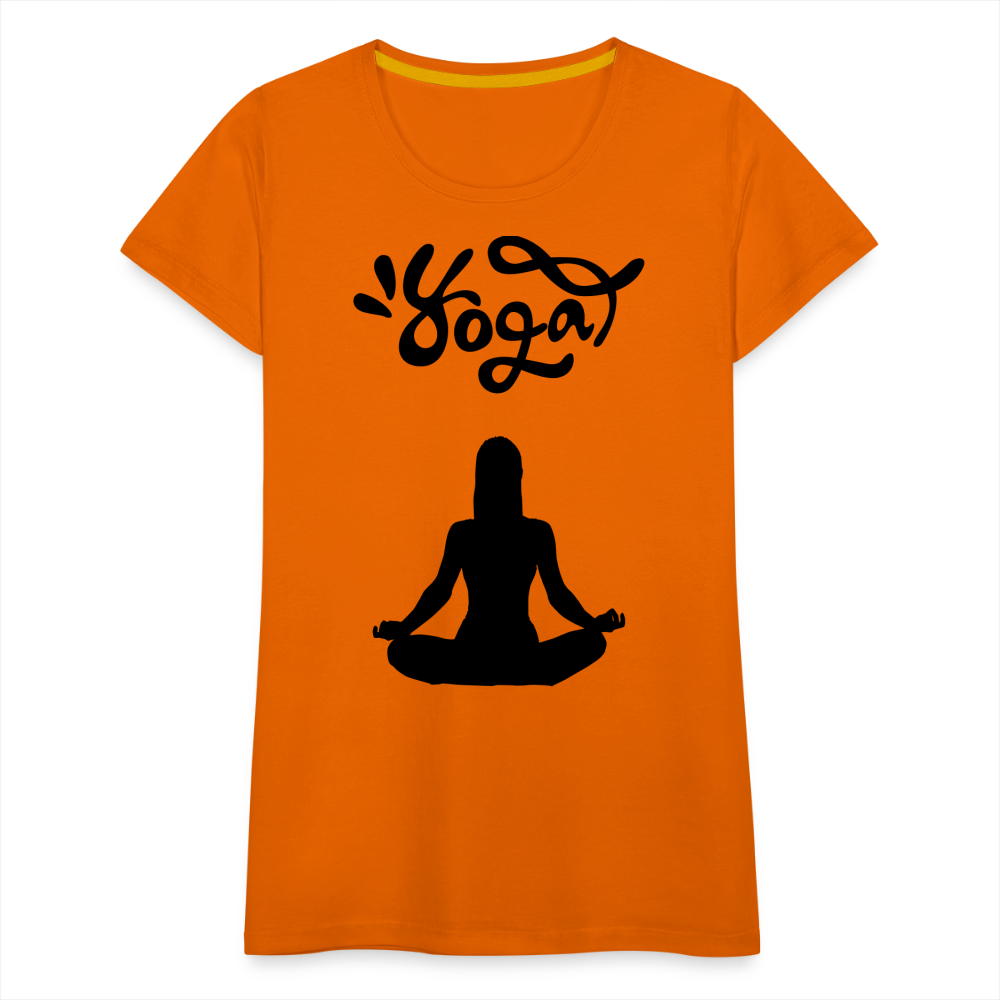 Frauen Premium T-Shirt - Yoga Shirt - Orange