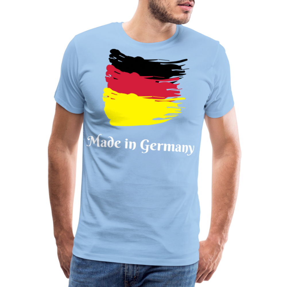 Männer Premium T-Shirt - Made in Germany Spruch Design - Sky