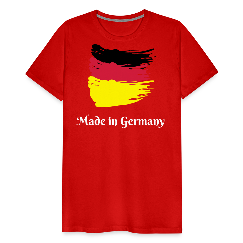 Männer Premium T-Shirt - Made in Germany Spruch Design - Rot
