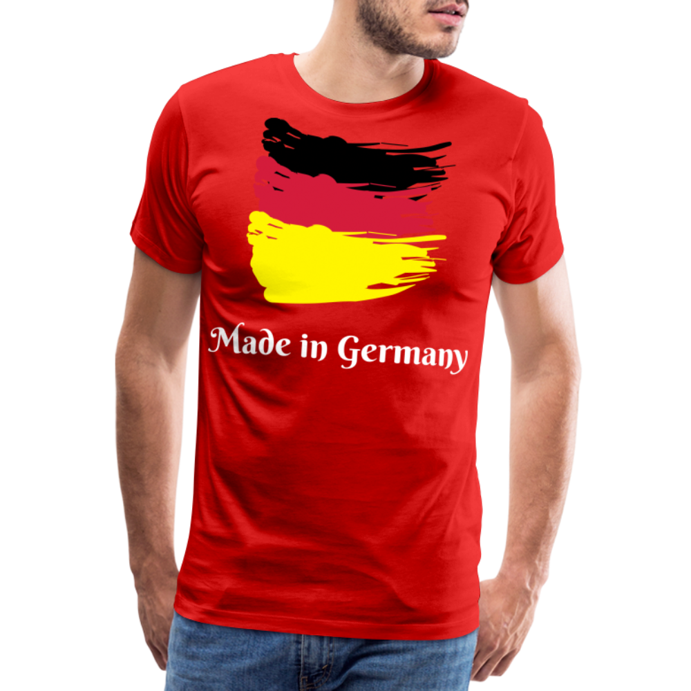 Männer Premium T-Shirt - Made in Germany Spruch Design - Rot