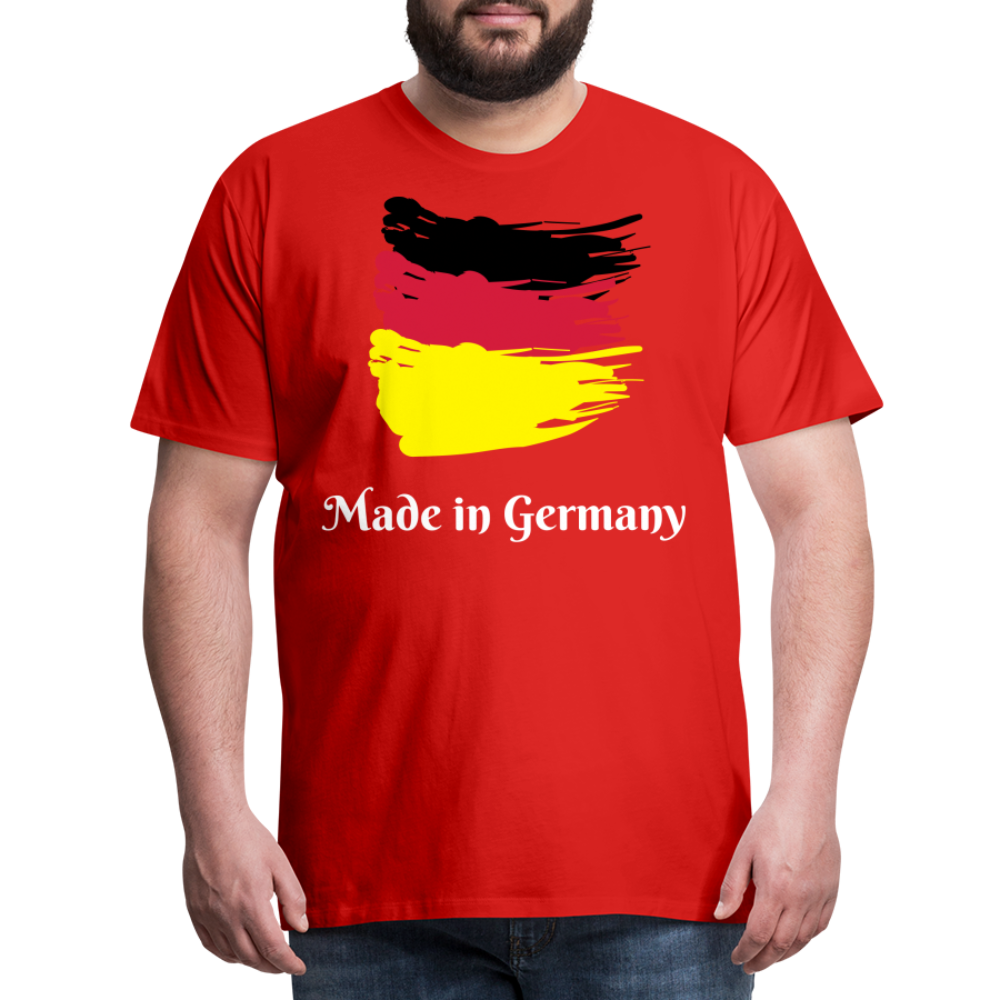 Männer Premium T-Shirt - Made in Germany Spruch Design - Rot