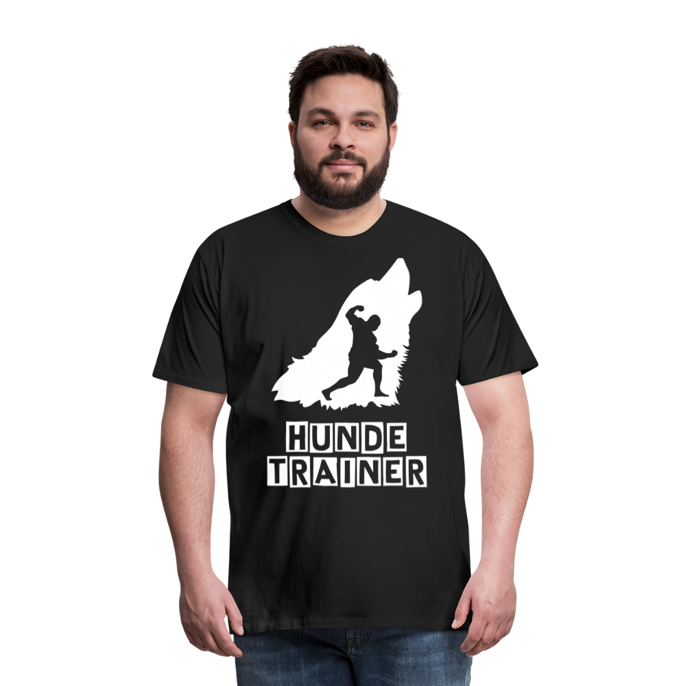 Männer Premium T-Shirt - Hundetrainer Design - Schwarz