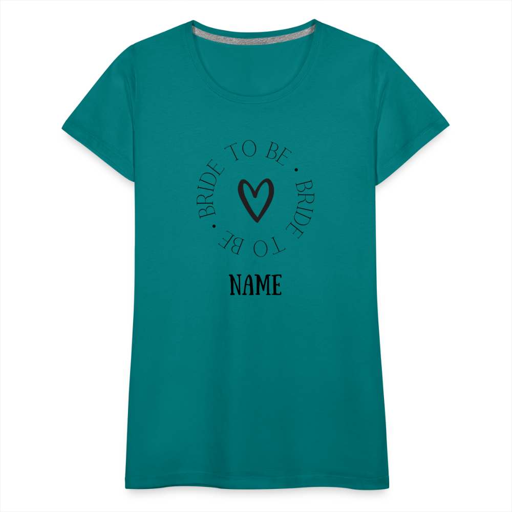 JGA Braut T-Shirt Bride to be - personalisierbar - Divablau
