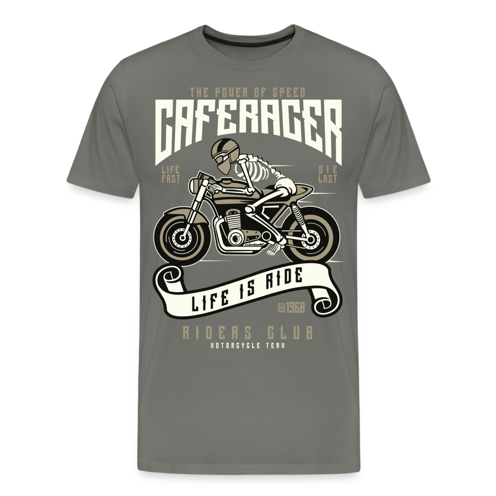 Männer Premium T-Shirt - Motorrad - Design - Asphalt