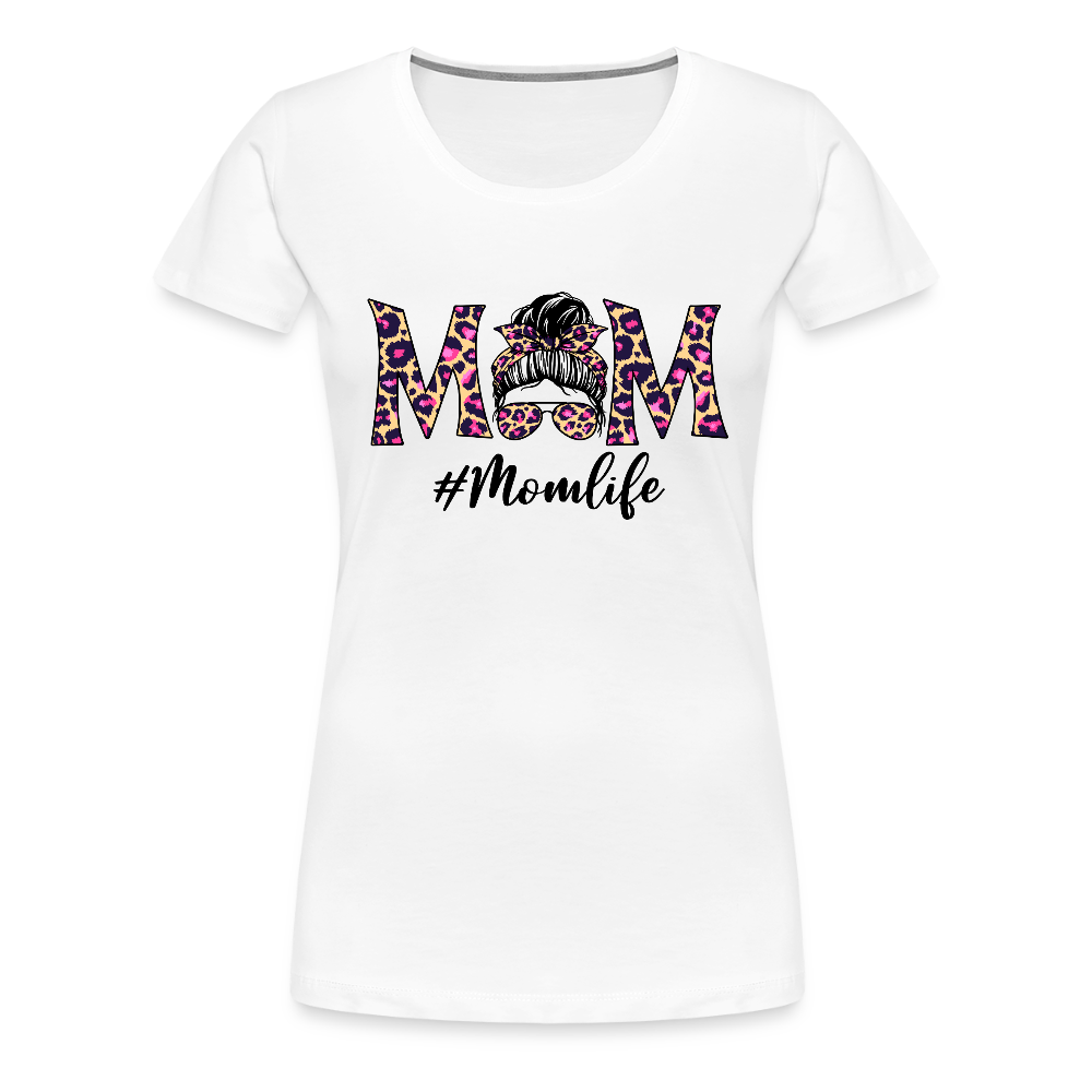 Frauen Premium T-Shirt - #Momlife - Weiß
