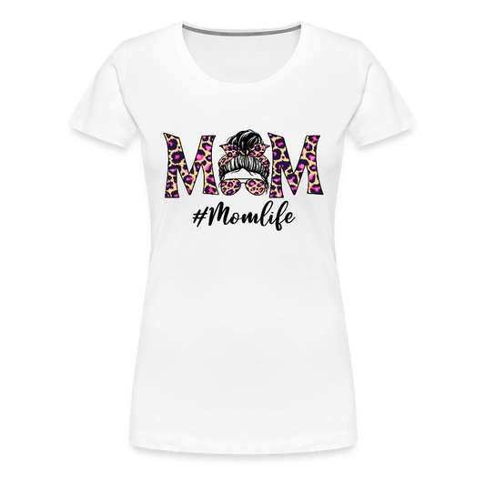 Frauen Premium T-Shirt - #Momlife - Weiß