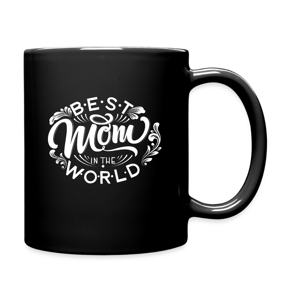 Tasse einfarbig - Best Mom in the WORLD - Schwarz