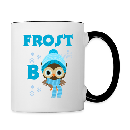 Tasse zweifarbig - Frost Beule beidseitig - Weiß/Schwarz