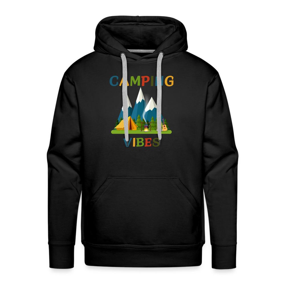 Männer Premium Hoodie - Camping Vibes - Schwarz