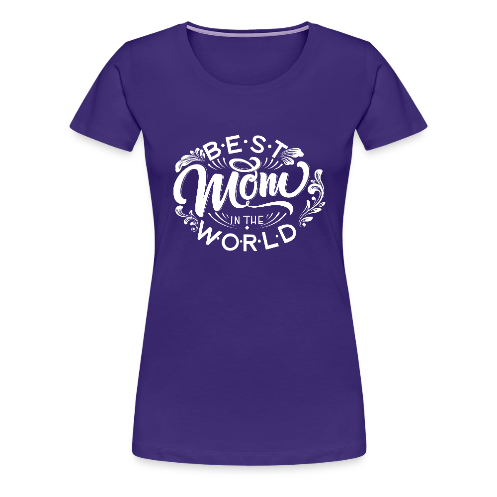 Frauen Premium T-Shirt - Best Mom in the WORLD - Lila