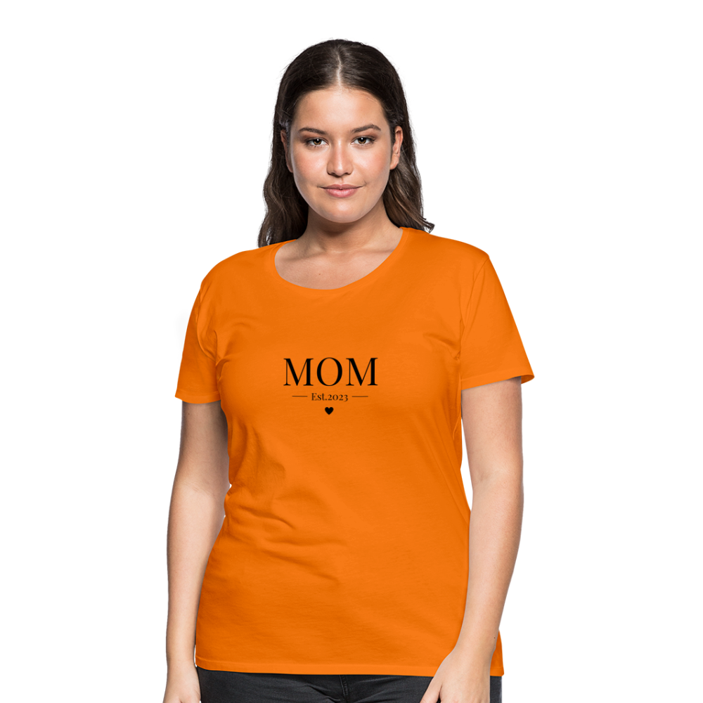 Frauen Premium T-Shirt - Mom Est. 2023 - Orange