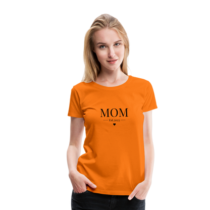 Frauen Premium T-Shirt - Mom Est. 2023 - Orange