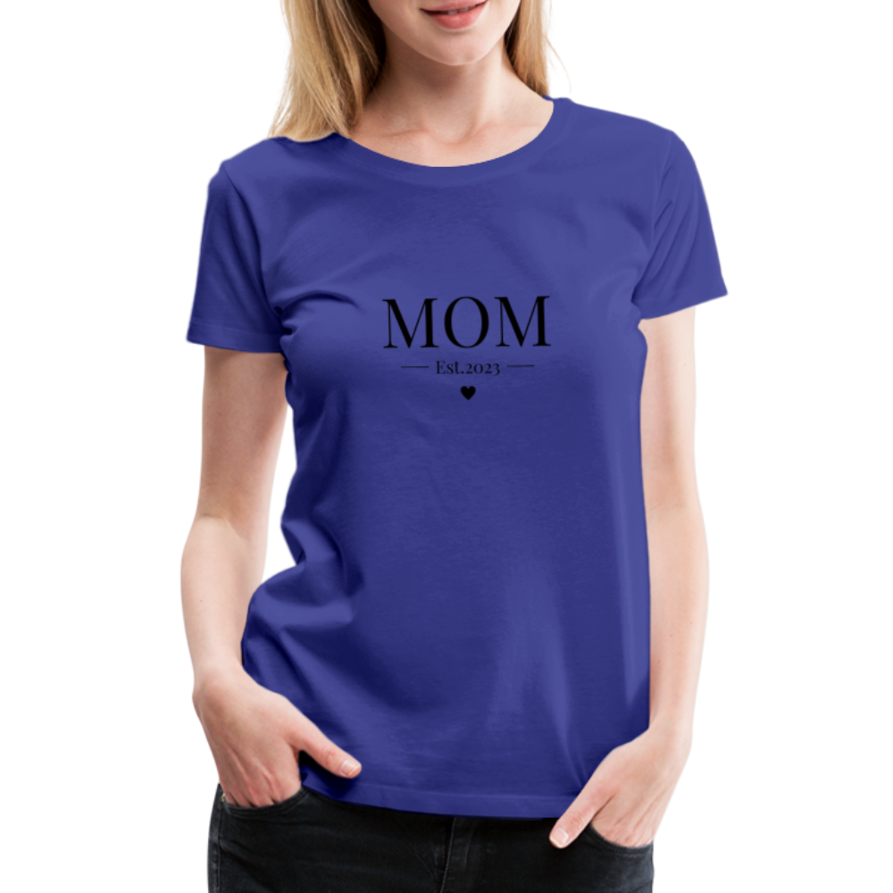 Frauen Premium T-Shirt - Mom Est. 2023 - Königsblau