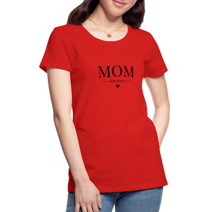 Frauen Premium T-Shirt - Mom Est. 2023 - Rot