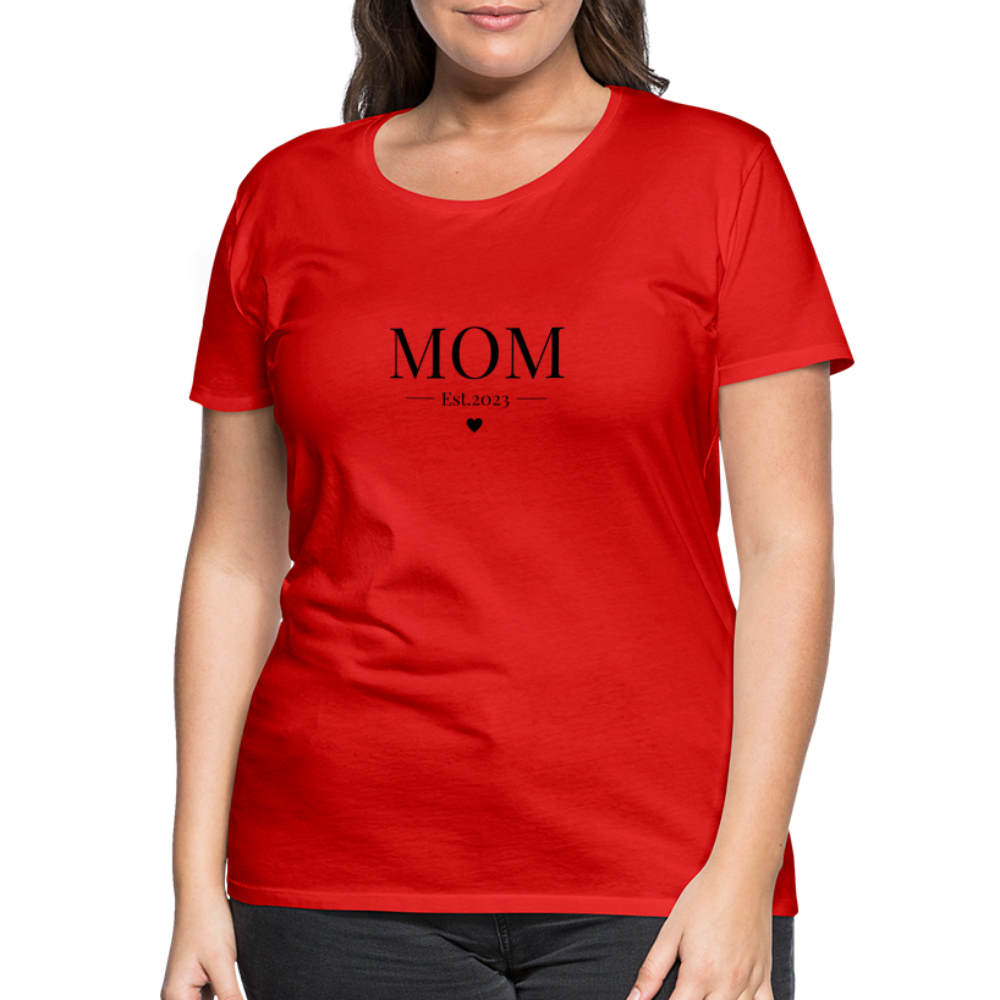 Frauen Premium T-Shirt - Mom Est. 2023 - Rot