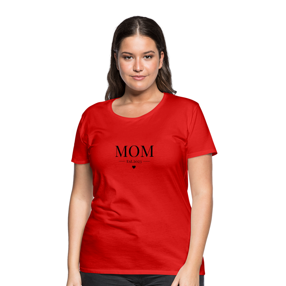 Frauen Premium T-Shirt - Mom Est. 2023 - Rot