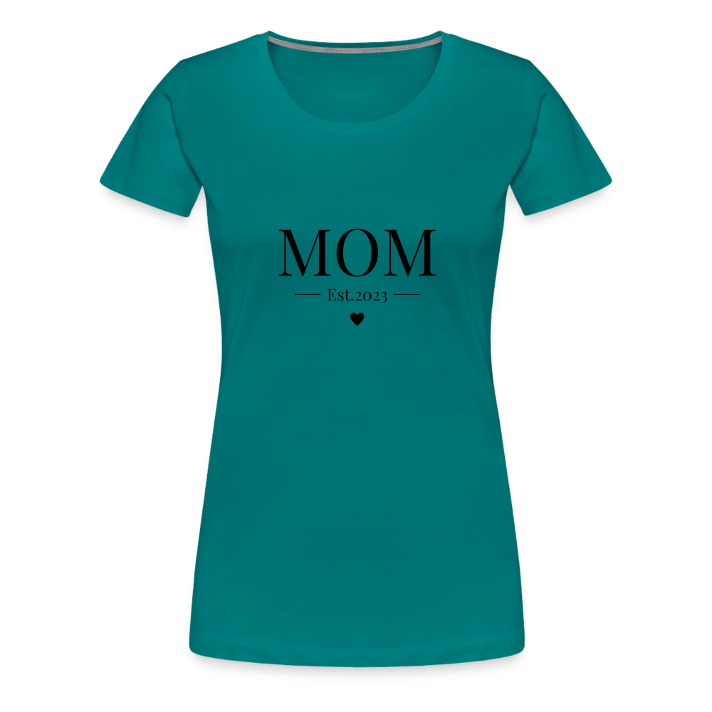 Frauen Premium T-Shirt - Mom Est. 2023 - Divablau