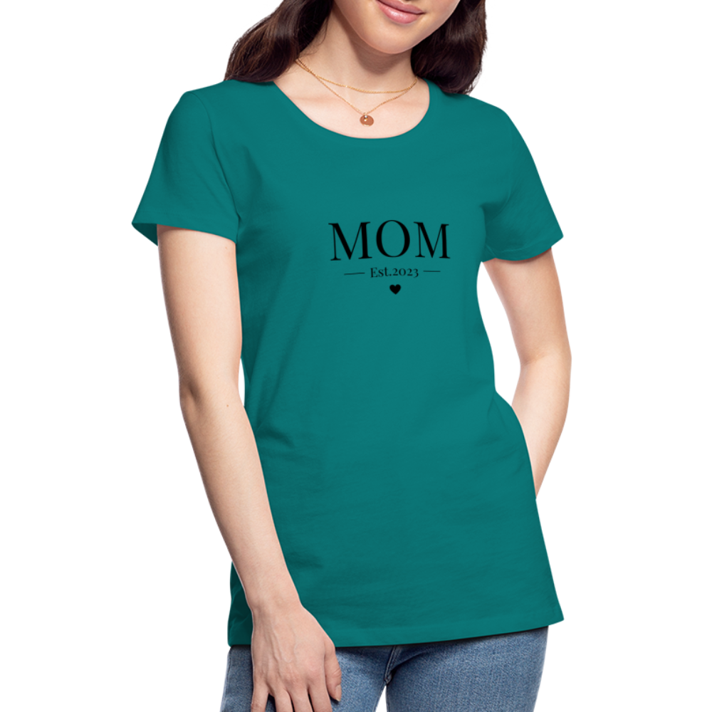 Frauen Premium T-Shirt - Mom Est. 2023 - Divablau