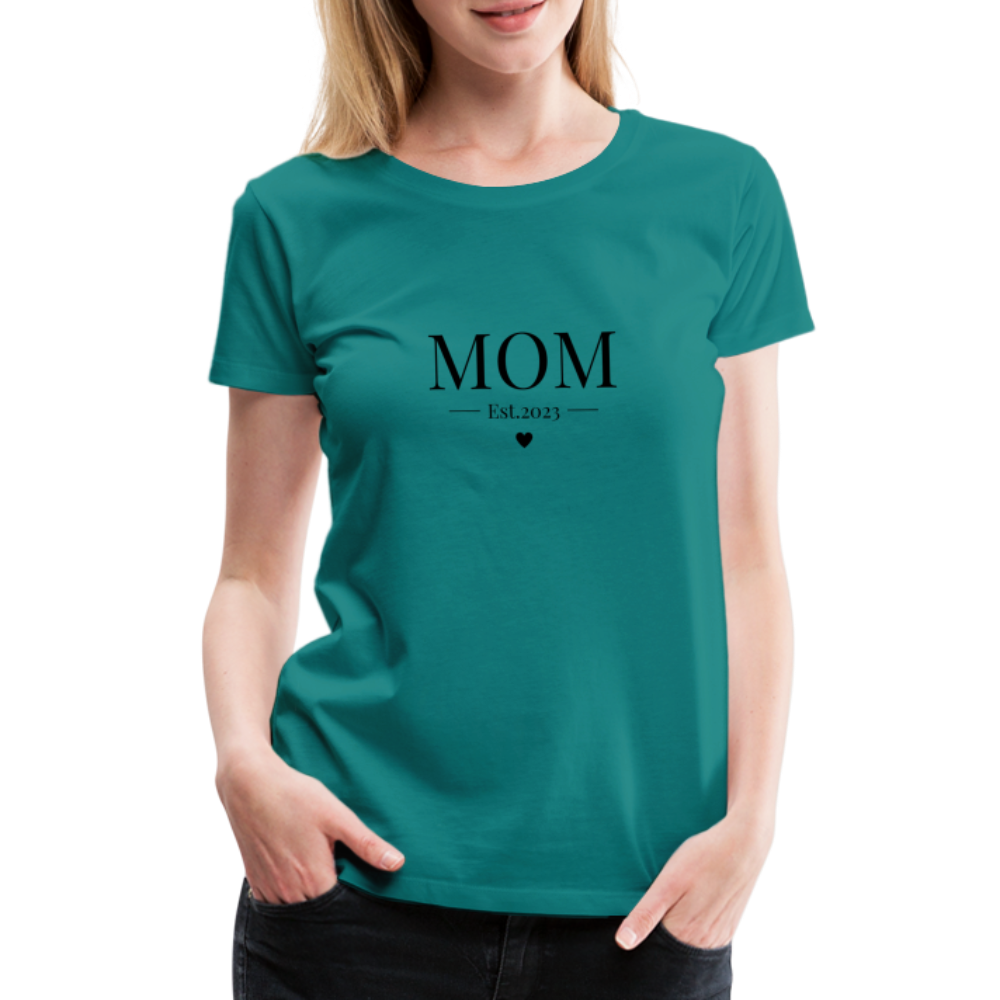 Frauen Premium T-Shirt - Mom Est. 2023 - Divablau