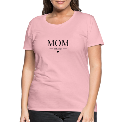 Frauen Premium T-Shirt - Mom Est. 2023 - Hellrosa