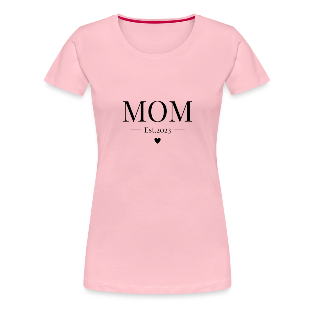 Frauen Premium T-Shirt - Mom Est. 2023 - Hellrosa