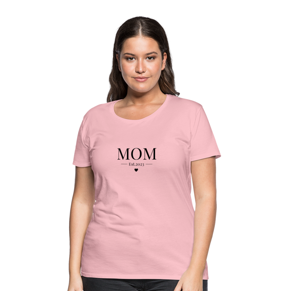 Frauen Premium T-Shirt - Mom Est. 2023 - Hellrosa