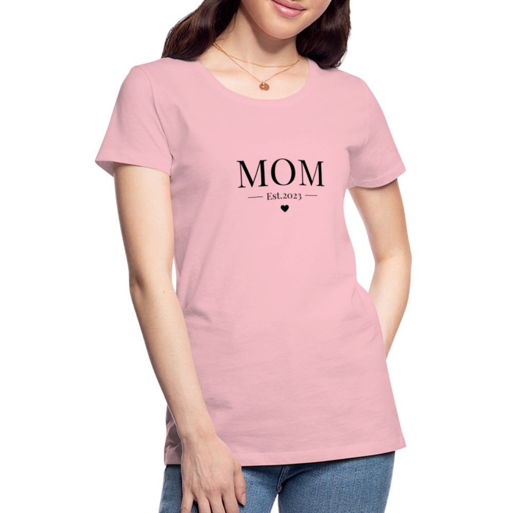 Frauen Premium T-Shirt - Mom Est. 2023 - Hellrosa