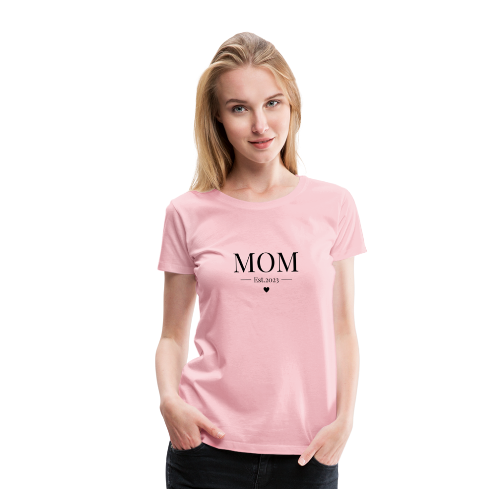 Frauen Premium T-Shirt - Mom Est. 2023 - Hellrosa