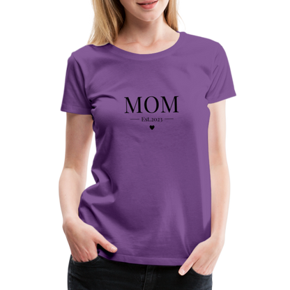 Frauen Premium T-Shirt - Mom Est. 2023 - Lila