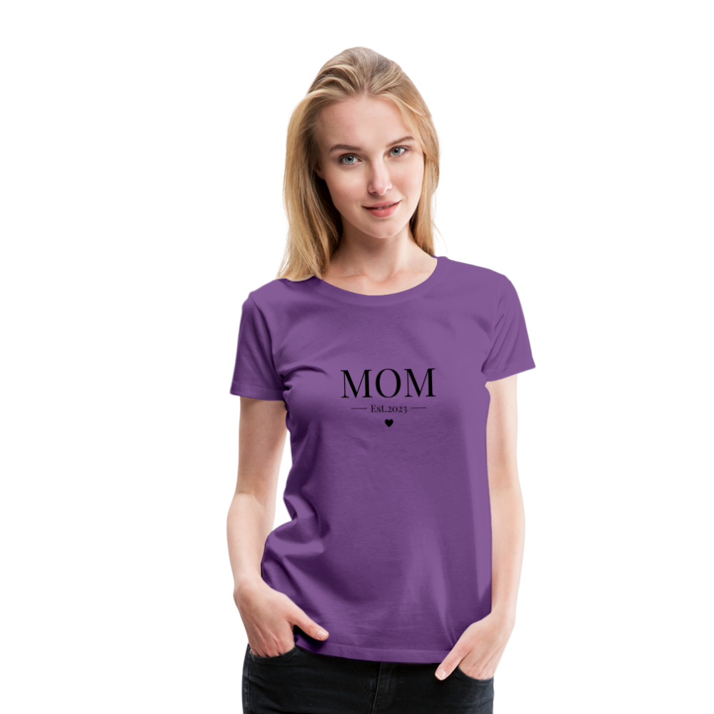 Frauen Premium T-Shirt - Mom Est. 2023 - Lila