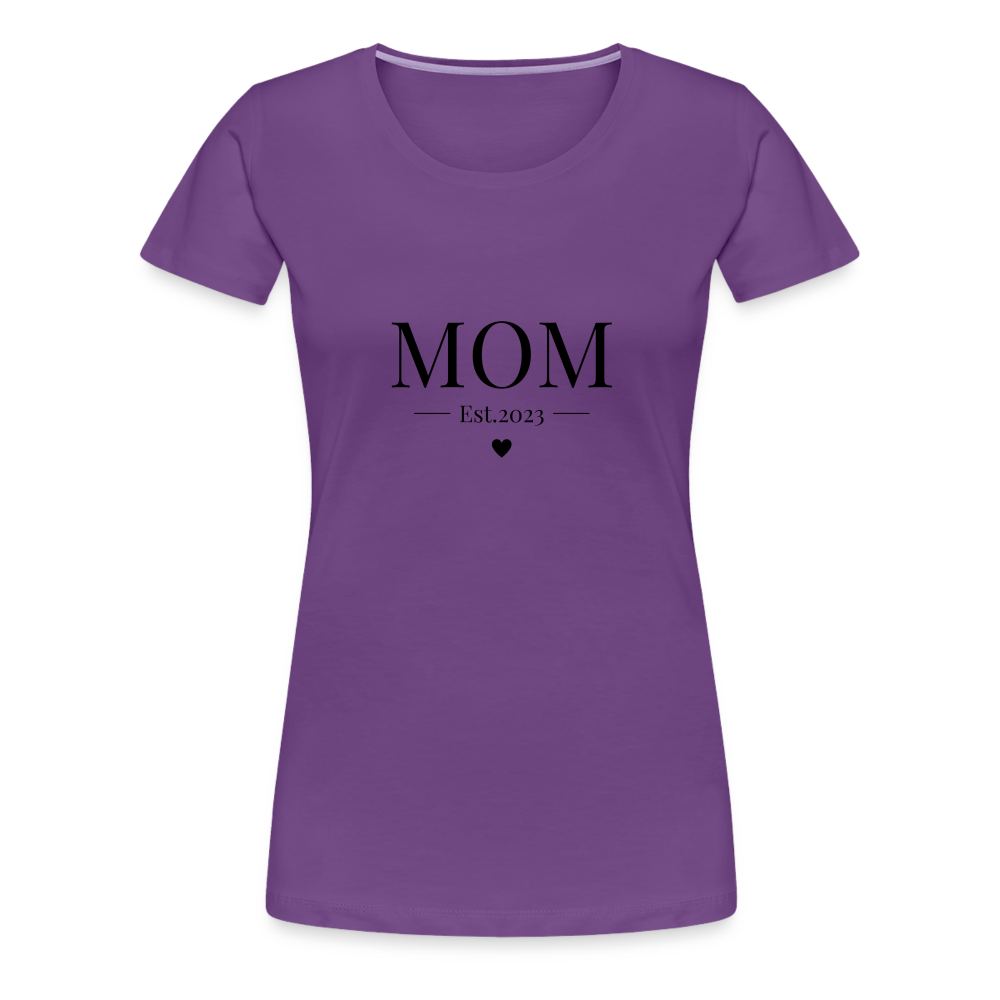 Frauen Premium T-Shirt - Mom Est. 2023 - Lila