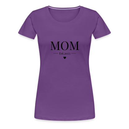 Frauen Premium T-Shirt - Mom Est. 2023 - Lila